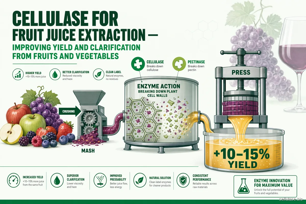Cellulase for Fruit Juice Extraction — Improving Yield and Clarification from Fruits and Vegetables